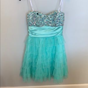 Strapless Homecoming Dress